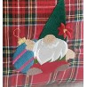 CUSCINO ARREDO RICAMO GNOMO-PALLA