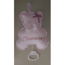 carillon ORSETTO GIRL con ricamo NOME